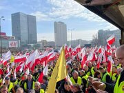 بزرگترین تظاهرات کشاورزان لهستانی