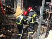مرد ۷۰ ساله در آتش‌سوزی منزل مسکونی در حصه‌جان اصفهان باخت