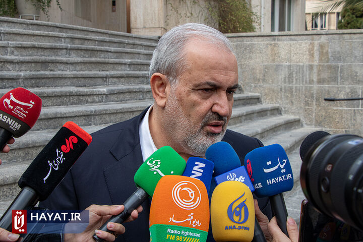 اعضای هیأت دولت در جمع خبرنگاران- ۹ اسفند ۱۴۰۲