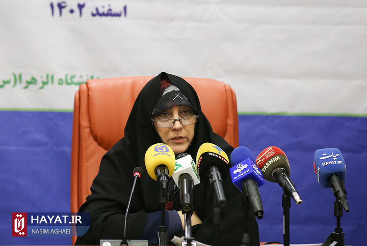 نشست خبری رئیس و معاونان دانشگاه الزهرا (س)