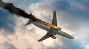 موتور یک هواپیما روی آسمان کیش آتش گرفت