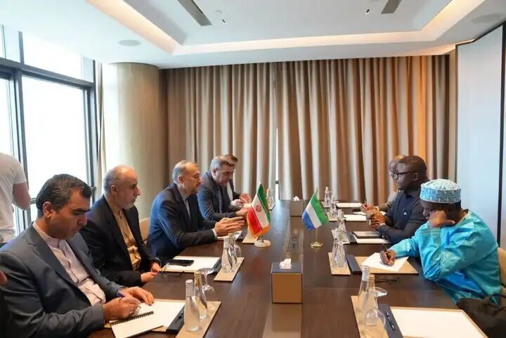 امیرعبداللهیان با وزیر خارجه سیرالئون دیدار کرد امیرعبداللهیان با وزیر خارجه سیرالئون دیدار کرد