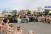 پیکر مطهر شهید مدافع حرم در ساوه تشییع شد