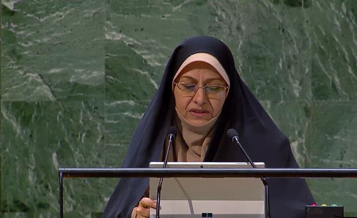 معاون رئیس جمهور ایران خواستار اخراج اسرائیل از کمیسیون مقام زن سازمان ملل شد معاون رئیس جمهور ایران خواستار اخراج اسرائیل از کمیسیون مقام زن سازمان ملل شد