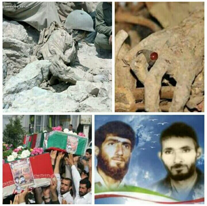 شهادت پسری در آغوش پدر بر بلندیهای چیلات