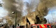 آتش‌سوزی در یک پاساژ تجاری زاهدان؛ حریق پس از ۳ ساعت مهار شد