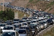 ترافیک سنگین در محورهای چالوس و آزادراه تهران - شمال