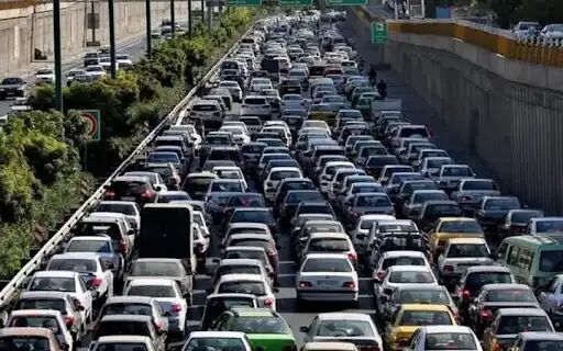 افزایش ترافیک در معابر و بزرگراه‌های پایتخت با پایان تعطیلات