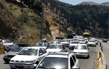 وضعیت جاده‌ها، امروز ۷ اردیبهشت ۱۴۰۳/ترافیک سنگین در محور چالوس