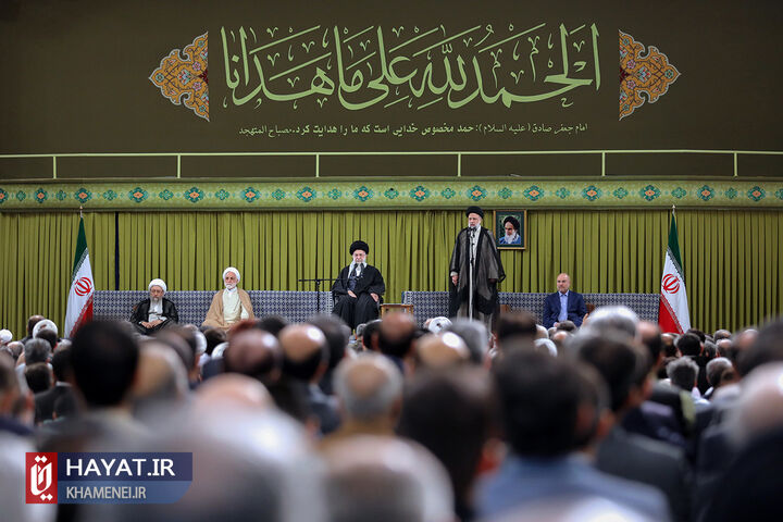 دیدار مسئولان نظام و سفرای کشورهای اسلامی رهبر انقلاب