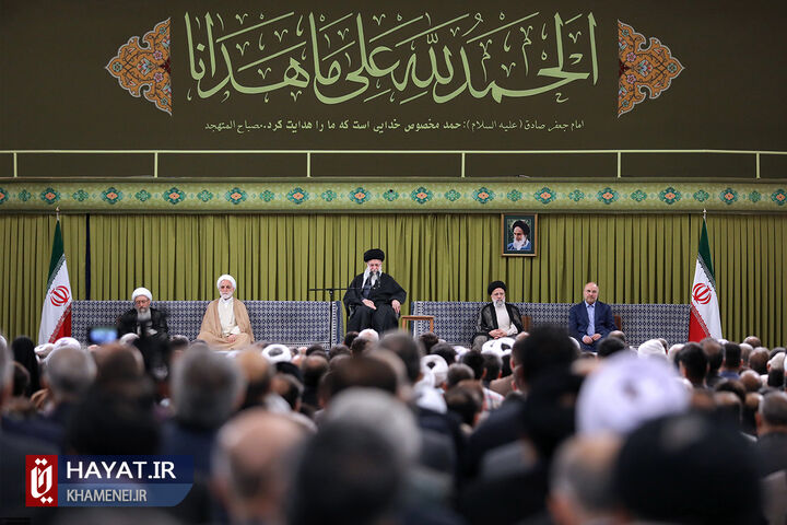 دیدار مسئولان نظام و سفرای کشورهای اسلامی رهبر انقلاب