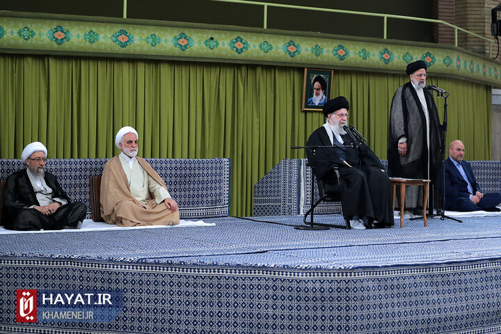 دیدار مسئولان نظام و سفرای کشورهای اسلامی رهبر انقلاب