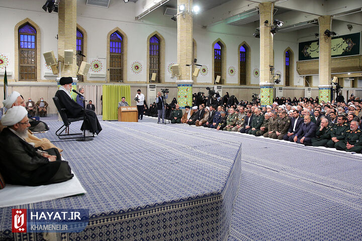 دیدار مسئولان نظام و سفرای کشورهای اسلامی رهبر انقلاب