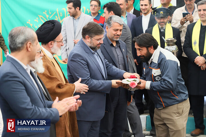 آیین افتتاح پروژه «دسترسی جنوبی به حرم حضرت عبدالعظیم (ع) از بزرگراه شهید آوینی» و «رونمایی از ناوگان ماشین آلات سنگین»