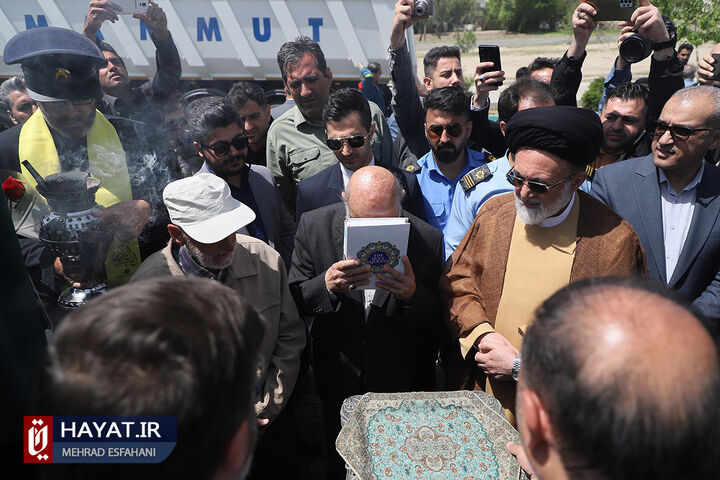 آیین افتتاح پروژه «دسترسی جنوبی به حرم حضرت عبدالعظیم (ع) از بزرگراه شهید آوینی» و «رونمایی از ناوگان ماشین آلات سنگین»