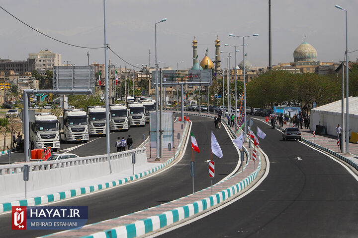 آیین افتتاح پروژه «دسترسی جنوبی به حرم حضرت عبدالعظیم (ع) از بزرگراه شهید آوینی» و «رونمایی از ناوگان ماشین آلات سنگین»