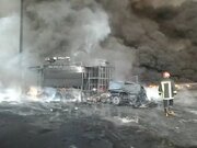 آتش‌سوزی در شهرک صنعتی محمود آباد در اصفهان