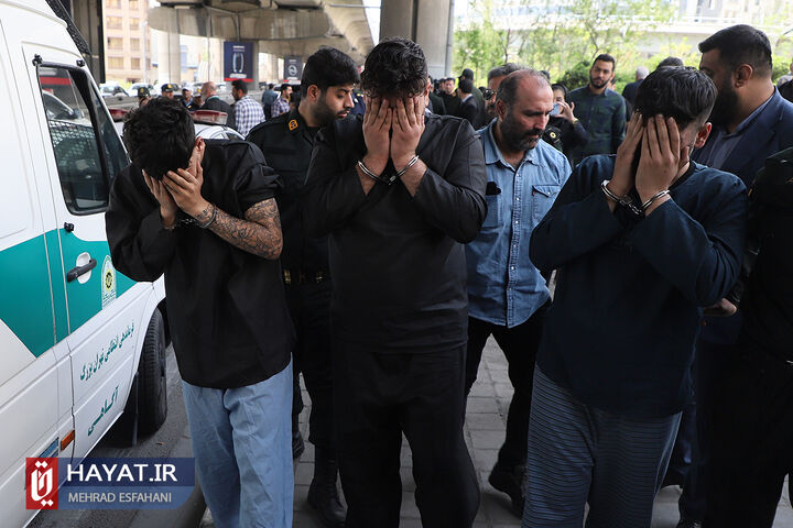 بازسازی صحنه زورگیری در بزرگراه صدر