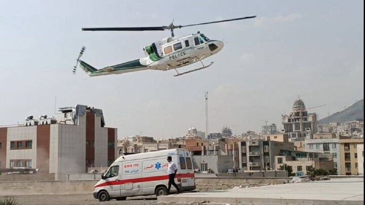 انتقال هوایی یک مصدوم نیازمند فوری دریافت خدمات فوق تخصصی انتقال هوایی یک مصدوم نیازمند فوری دریافت خدمات فوق تخصصی