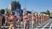رژه نیروهای مسلح همدان به مناسبت روز ارتش برگزار شد
