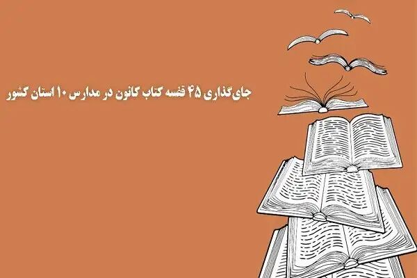 جایگذاری ۴۵ قفسه کتاب کانون پرورش فکری در مدارس ۱۰ استان جایگذاری ۴۵ قفسه کتاب کانون پرورش فکری در مدارس ۱۰ استان