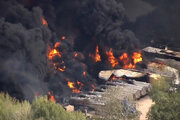 آتش‌سوزی در کارخانه مواد شیمیایی در «هیوستون» آمریکا