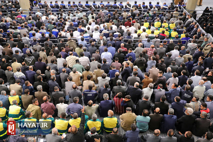 دیدار کارگران با رهبر انقلاب اسلامی