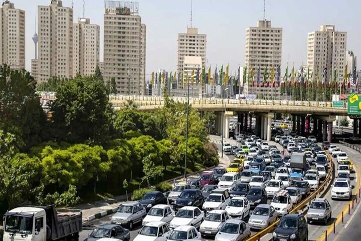 افزایش ترافیک در معابر بزرگراهی تهران افزایش ترافیک در معابر بزرگراهی تهران