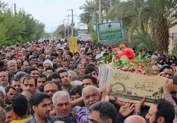 تشییع پیکر شهید «محمد مهدی فانی» بعد از ۴۰ سال