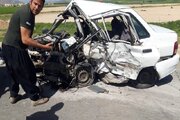 مصدومیت ۱۰ نفر در تصادف ۲ خودرو در پارک ملی گلستان