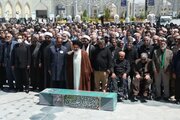 پیکر سردار «ایافت» از یادگاران دوران دفاع مقدس در مشهد تشییع شد