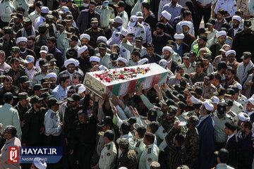 تصاویر/ تشییع و خاکسپاری پیکر شهید گمنام در مقر فرماندهی انتظامی تهران بزرگ