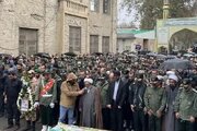 تشییع ‌پیکر ‌شهید مدافع امنیت در گرگان