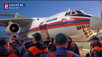 فیلم/ پرواز هواپیمای امدادی روس به مقصد تبریز