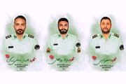 برگزاری مراسم تشییع پیکر سه مأمور نیروی انتظامی