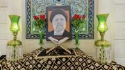 عکسی از شهید رئیسی در حرم حضرت رقیه (س)/ خادمان حرم به ایرانیان تسلیت گفتند