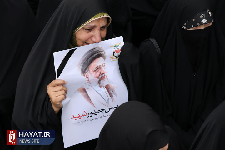 مراسم تشییع پیکر رئیس جمهور شهید و همراهان در تبریز