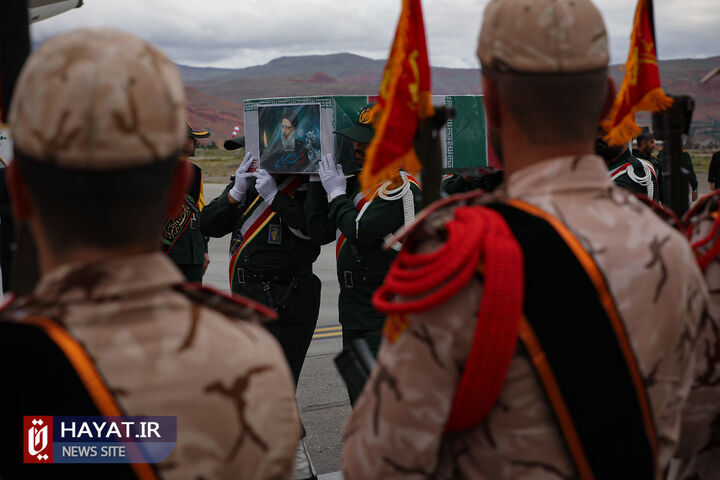 مراسم تشییع پیکر رئیس جمهور شهید و همراهان در تبریز