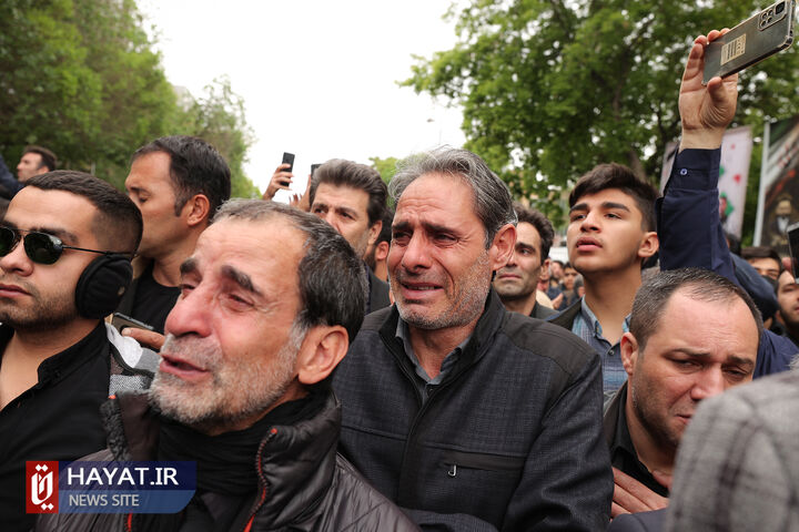 مراسم تشییع پیکر رئیس جمهور شهید و همراهان در تبریز