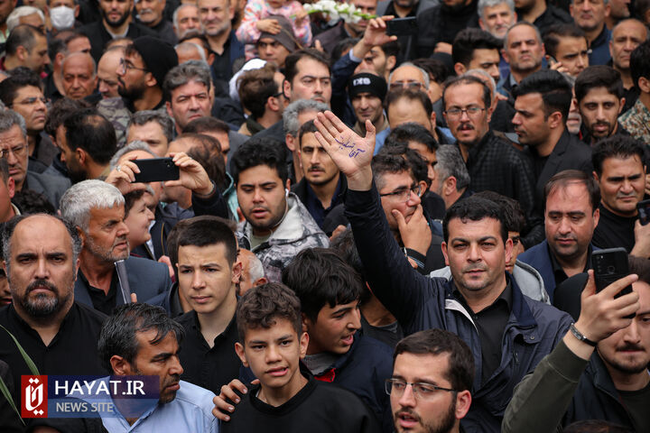 مراسم تشییع پیکر رئیس جمهور شهید و همراهان در تبریز