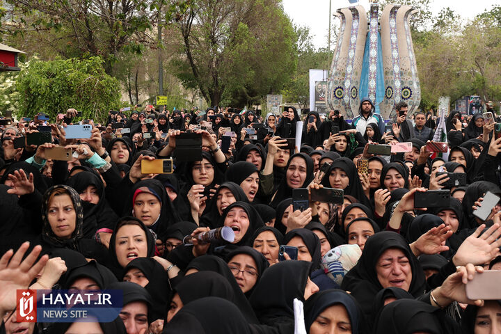 مراسم تشییع پیکر رئیس جمهور شهید و همراهان در تبریز