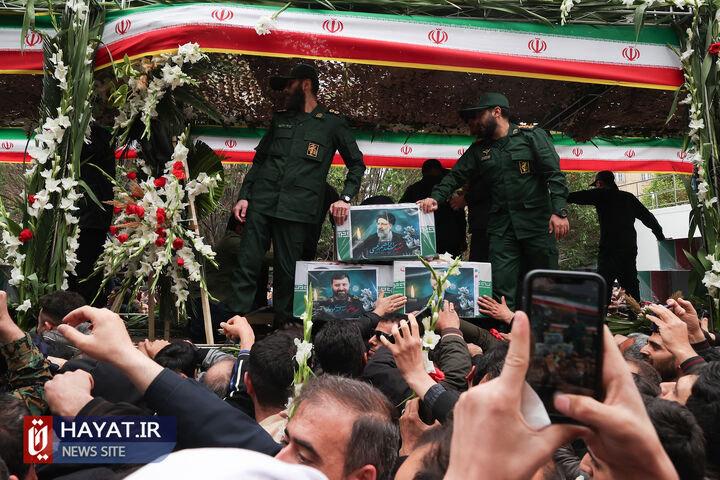 مراسم تشییع پیکر رئیس جمهور شهید و همراهان در تبریز