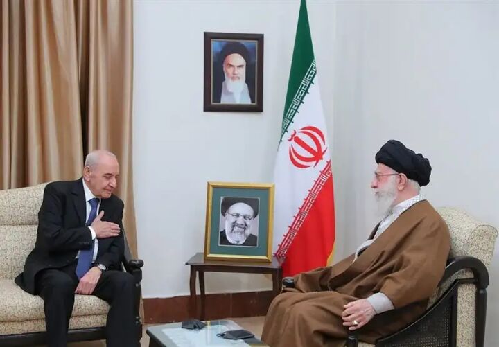 رئیس مجلس لبنان با امام خامنهای دیدار کرد رئیس مجلس لبنان با امام خامنهای دیدار کرد