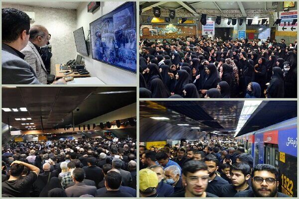 جابهجایی ۱.۵ میلیون نفر با مترو در مراسم تشییع پیکر شهدای خدمت جابهجایی ۱.۵ میلیون نفر با مترو در مراسم تشییع پیکر شهدای خدمت