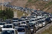 ترافیک سنگین در آزادراه تهران- شمال