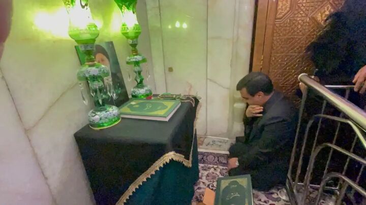 معاون رئیس جمهور با شهید جمهور تجدید میثاق کرد معاون رئیس جمهور با شهید جمهور تجدید میثاق کرد