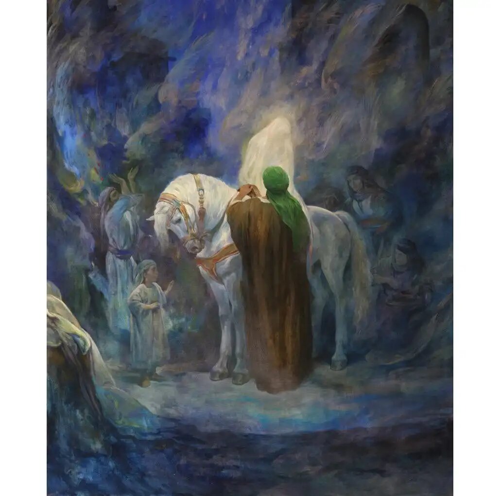 رونمایی از اثر حسن روح الامین به مناسبت روز ازدواج + عکس