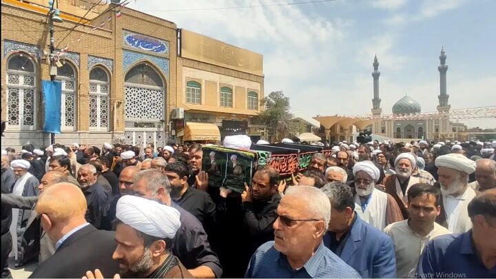 تشییع پیکر مرحوم آیتالله طهمحمدی در شهر مقدس قم تشییع پیکر مرحوم آیتالله طهمحمدی در شهر مقدس قم