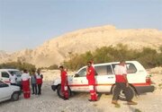 نجات کوهنورد سقوط‌کرده به دره شهرستان عسلویه در بوشهر
