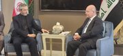 رایزنی باقری‌کنی و برهم صالح رئیس جمهور سابق عراق
